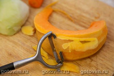 Салат из свежей тыквы с морковью, кольраби и медом 