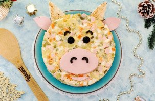 Салат "Оливье" на Новый год Быка 2021 Салат "Оливье" на Новый год Быка 2021