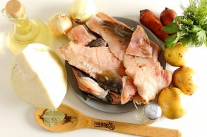 Щи из семги со свежей капустой