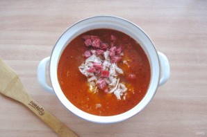 Солянка с горошком