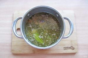 Суп из куриной печени с вермишелью