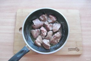 Суп из куриной печени с вермишелью