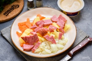 Суп с чечевицей и сыром