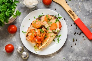 Толстолобик запеченный в рукаве