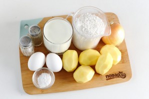 Заливной пирог с картошкой в мультиварке