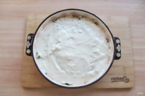 Заливной пирог с курицей и капустой