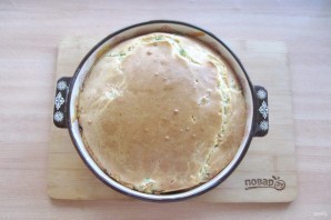 Заливной пирог с курицей и капустой