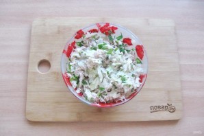 Заливной пирог с курицей и капустой