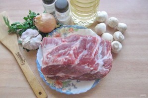 Буженина с грибами