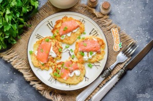 Драники с семгой Драники с семгой