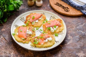 Драники с семгой Драники с семгой