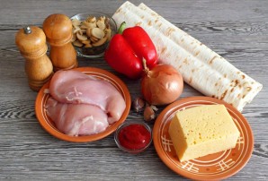 Энчиладос с курицей в лаваше