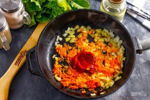 Фасолевый суп с томатной пастой