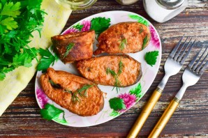 Горбуша в соевом соусе