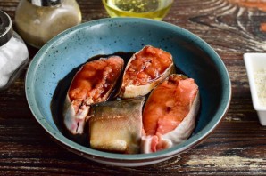 Горбуша в соевом соусе