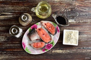 Горбуша в соевом соусе