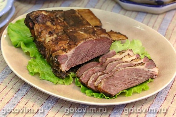 Говяжьи ребрышки в коптильне Говяжьи ребрышки в коптильне