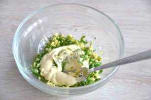 Яйца фаршированные зеленью