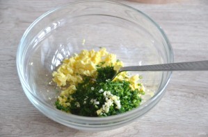 Яйца фаршированные зеленью