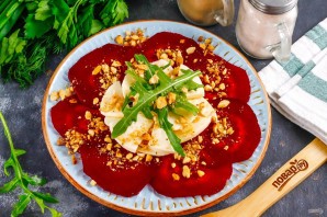 Карпаччо из свеклы с сыром