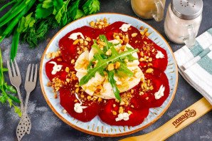 Карпаччо из свеклы с сыром