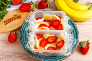 Клубнично-банановый террин