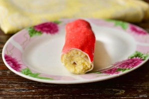 Крабовые палочки фаршированные рисом и яйцом