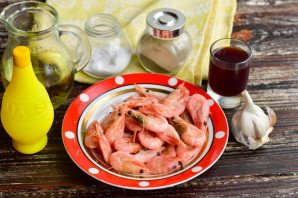 Креветки в винном соусе