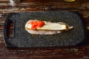 Куриные рулетики с баклажанами