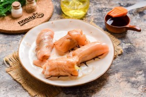 Куриные рулетики с брынзой