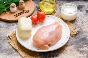 Куриные рулетики с моцареллой Куриные рулетики с моцареллой