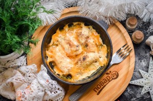 Куриные рулетики с моцареллой Куриные рулетики с моцареллой