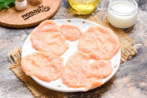 Куриные рулетики с моцареллой Куриные рулетики с моцареллой