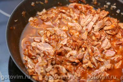 Куриные желудки в соусе барбекю Куриные желудки в соусе барбекю