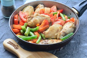 Лагман со стручковой фасолью