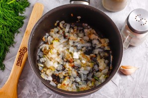 Луковый суп с красным вином