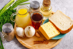 Луковый суп с красным вином