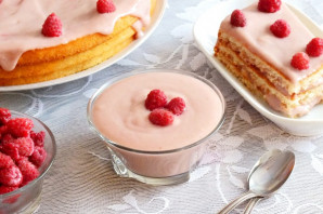 Малиновый крем для торта