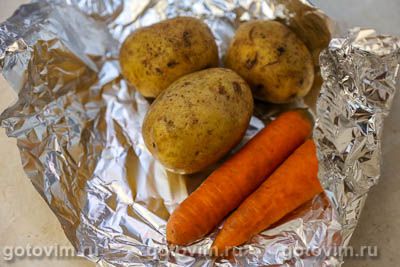 Машеровский салат с жареными грибами и курицей