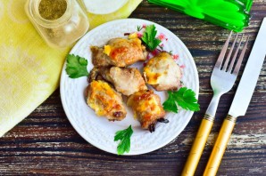 Мясные рулетики по-французски