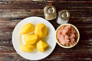 Мясо запеченное в пюре