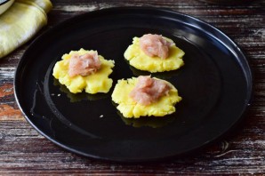 Мясо запеченное в пюре