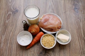 Молочный куриный суп