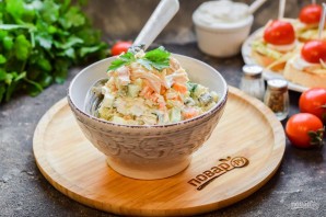 "Оливье" с курицей и авокадо "Оливье" с курицей и авокадо