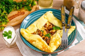 Омлет конвертиком с начинкой