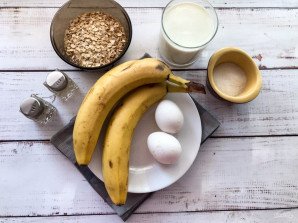 Овсяная запеканка с бананом Овсяная запеканка с бананом