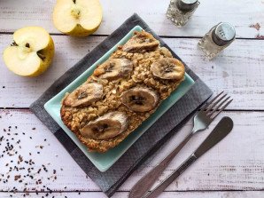 Овсяная запеканка с бананом Овсяная запеканка с бананом