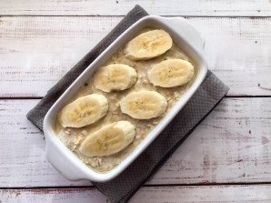 Овсяная запеканка с бананом Овсяная запеканка с бананом