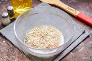 Овсяноблин с красной рыбой Овсяноблин с красной рыбой