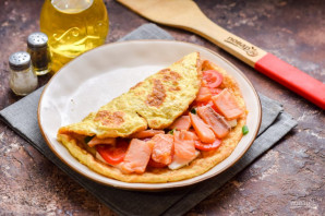 Овсяноблин с красной рыбой Овсяноблин с красной рыбой